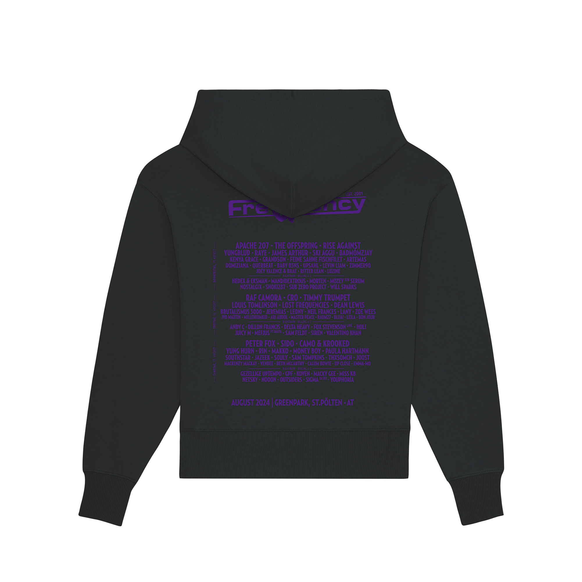 Frequency Festival College Type Hoodie (LineUp 2024) Hoodie 370955