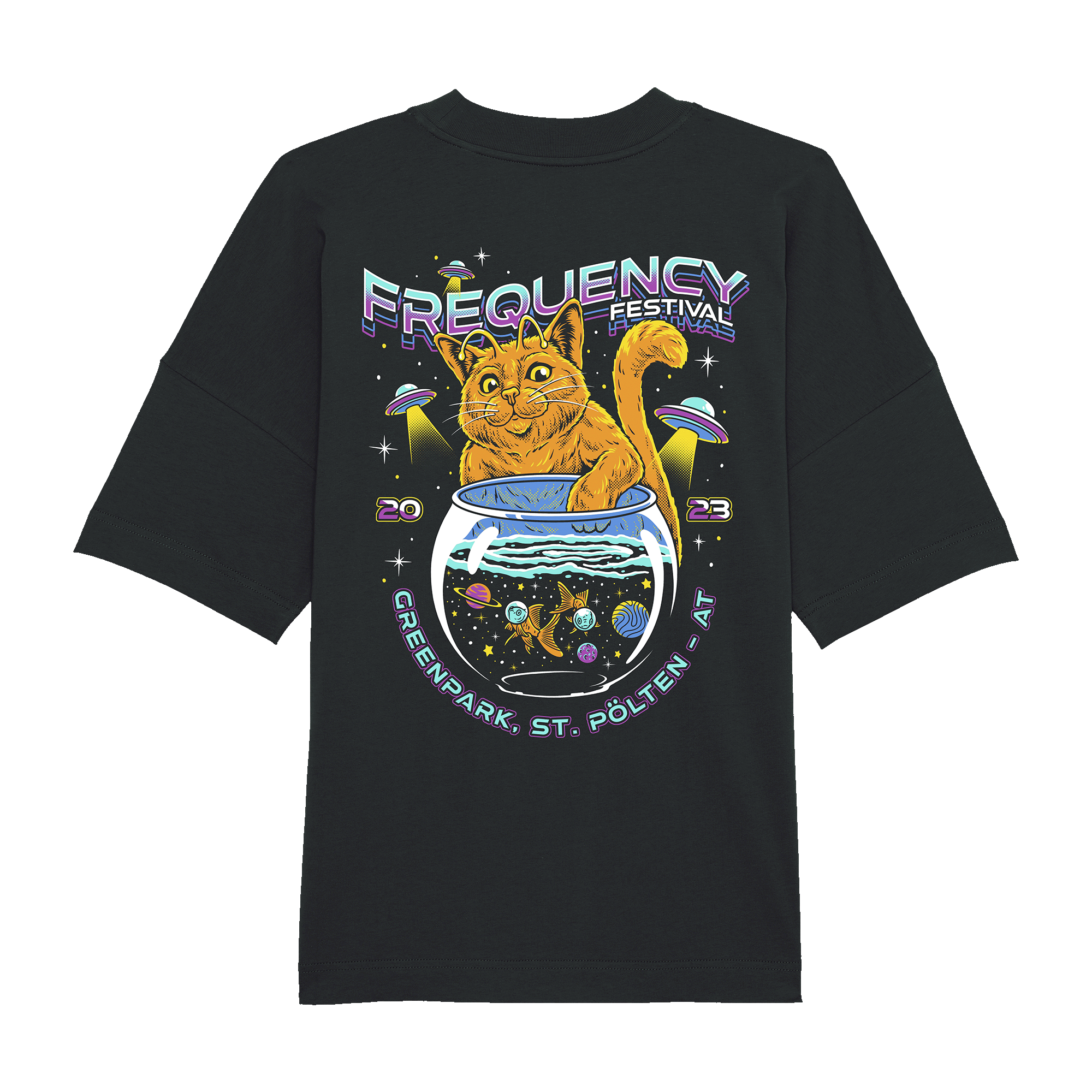 Frequency Festival Fishing Cat T-Shirt 320539